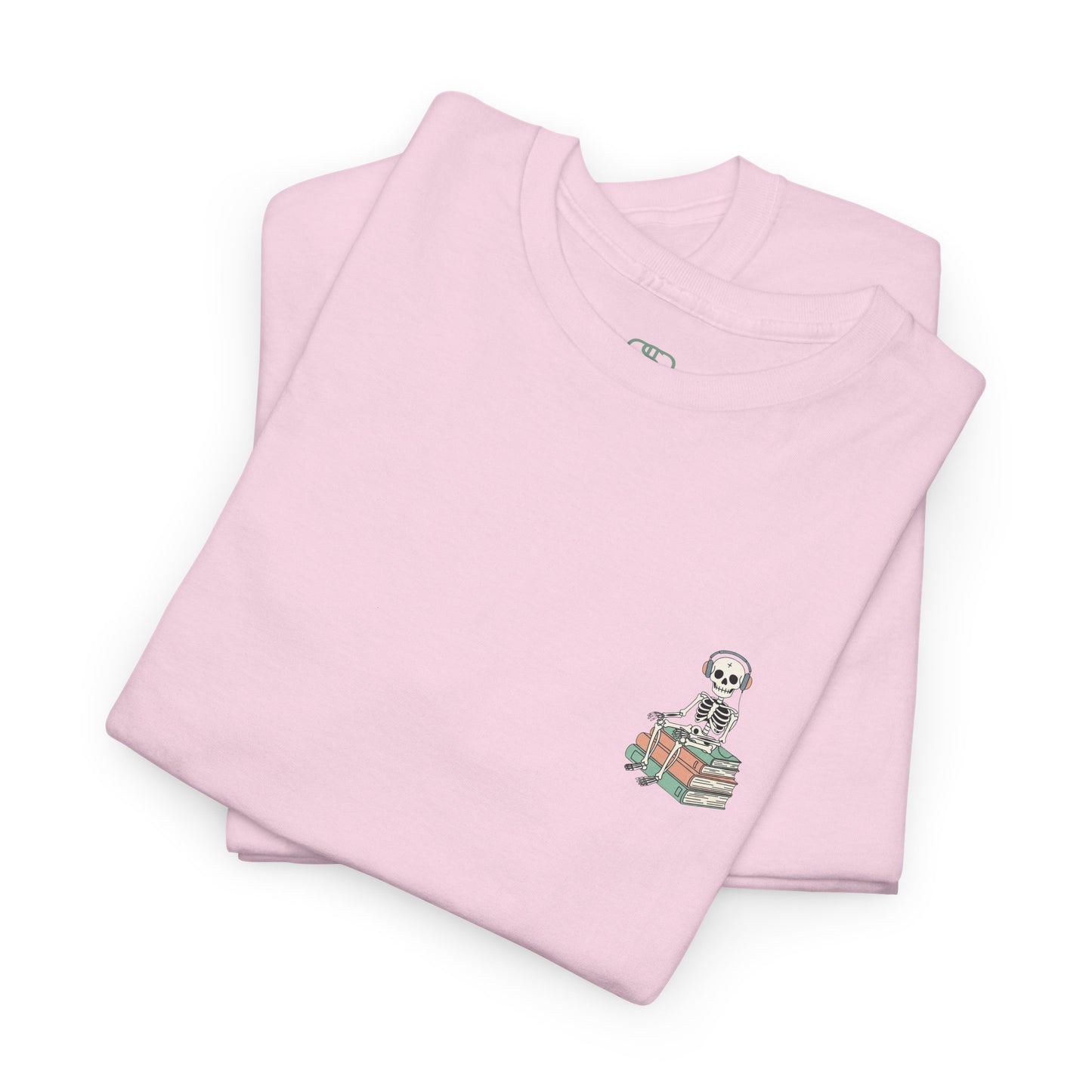"Mind Your Business" Skeleton Reading Graphic Tee
