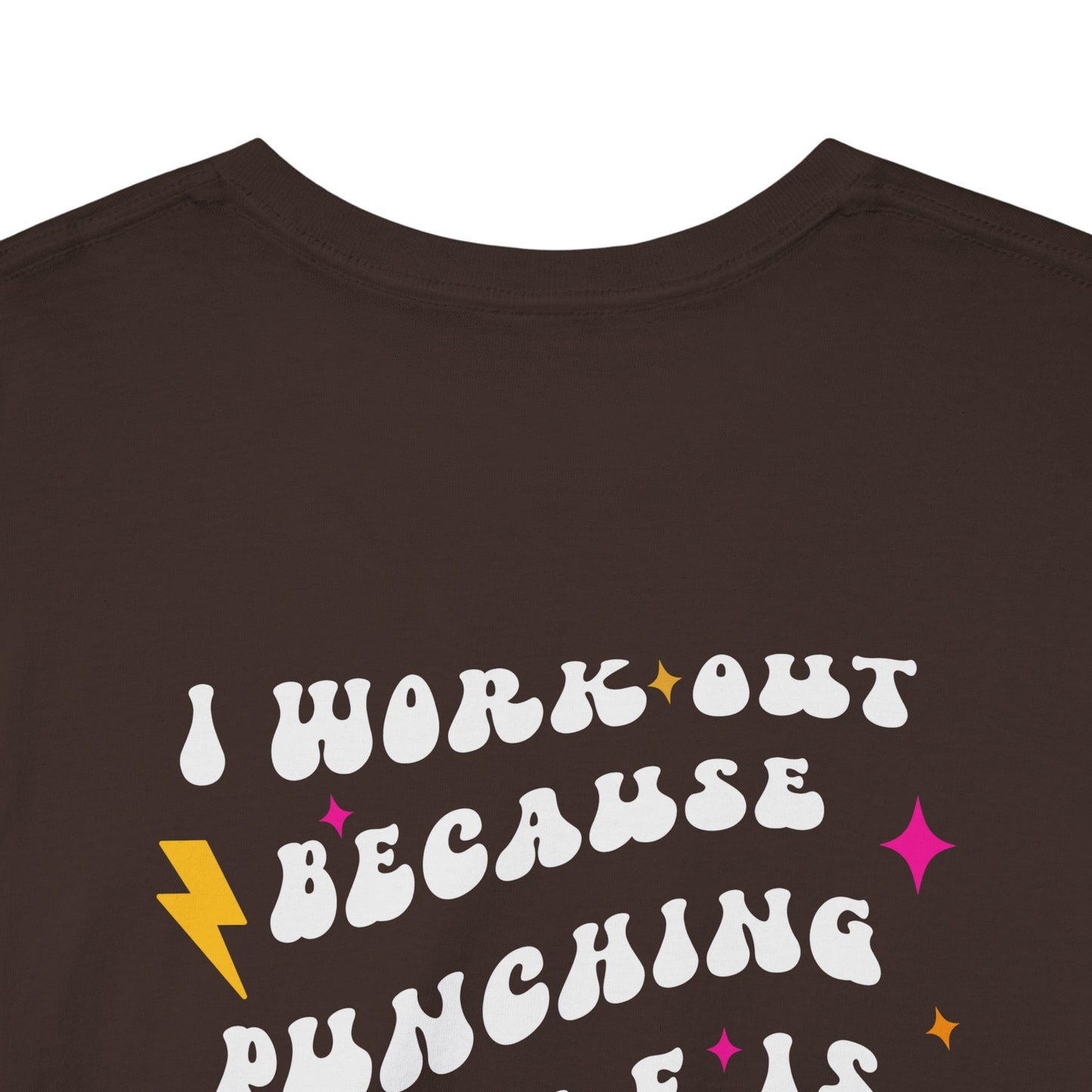 Punching is Frowned Upon Retro Workout Tee