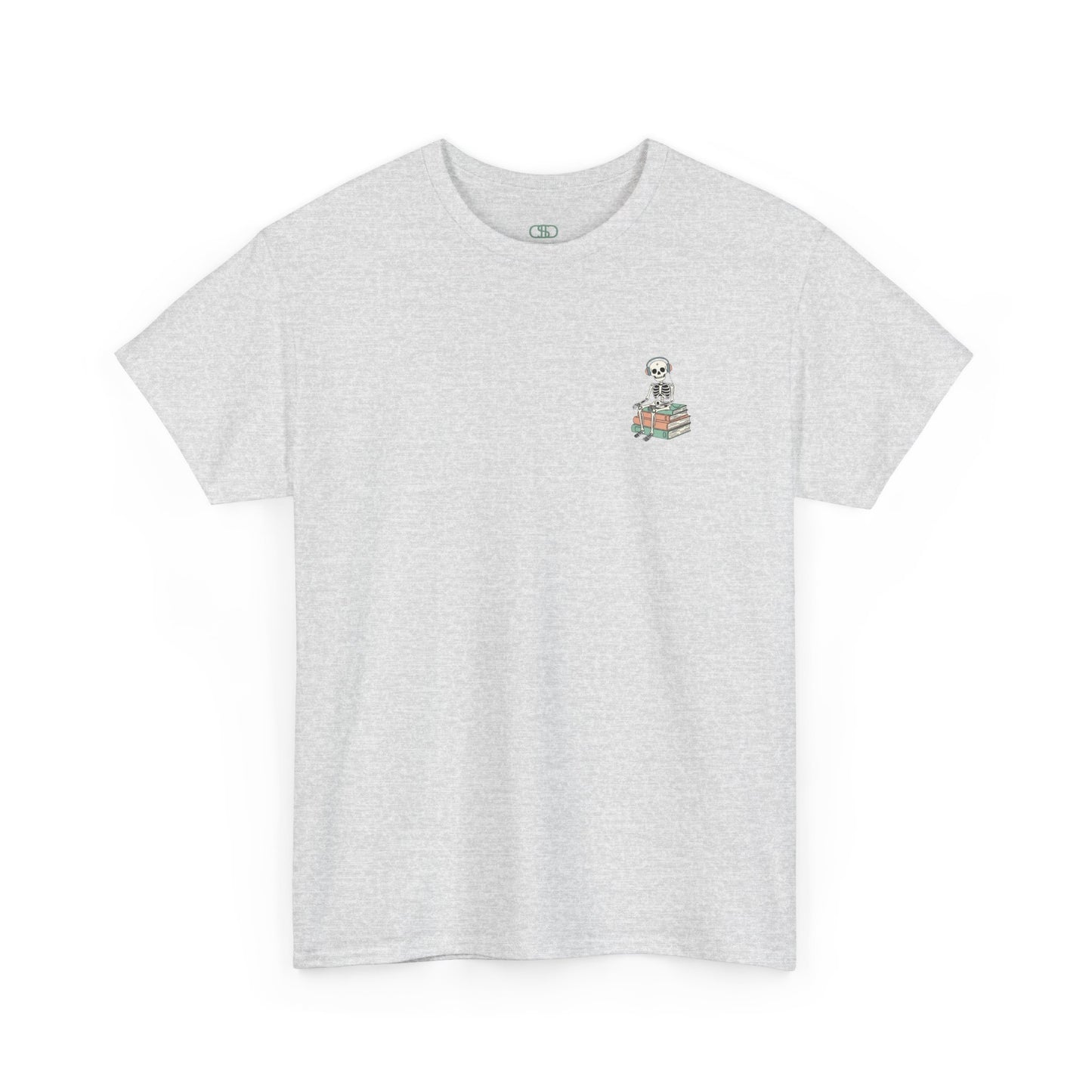 "Mind Your Business" Skeleton Reading Graphic Tee