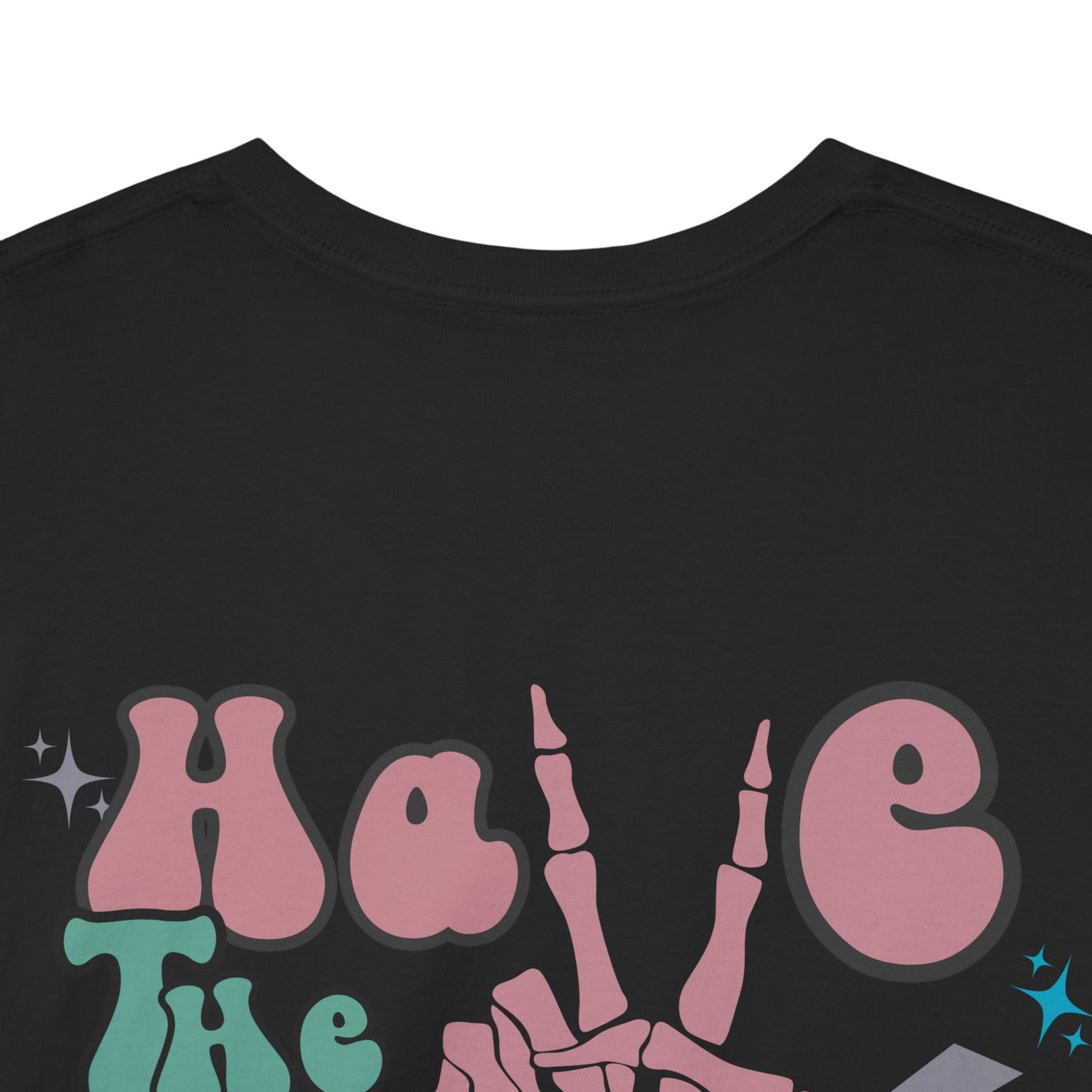 Have the day you deserve Rosewood Skeletal Peace Sign Graphic Tee