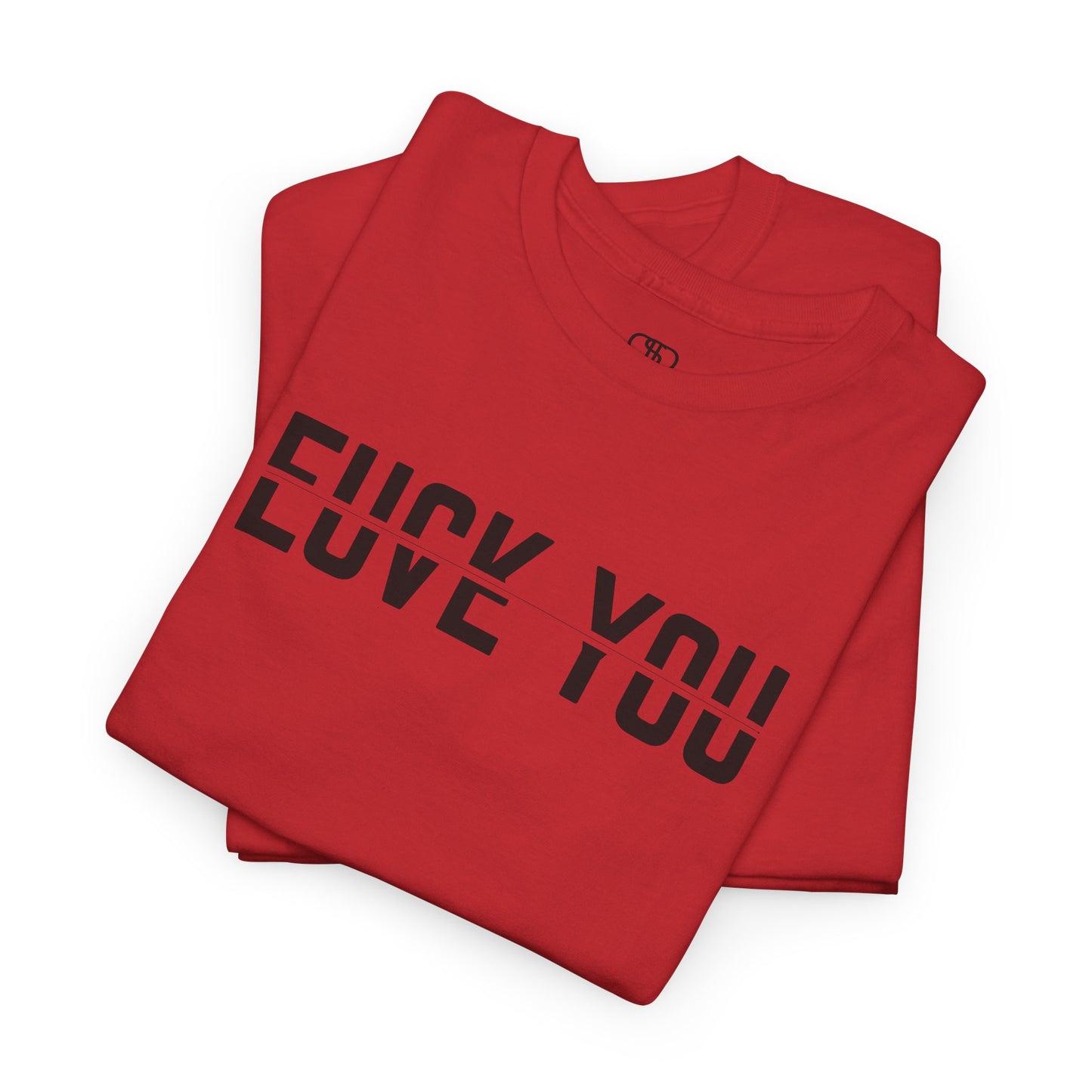 Love Hate Relationship T-Shirt | Ambiguous Split-Text Tee For Bold Expressions