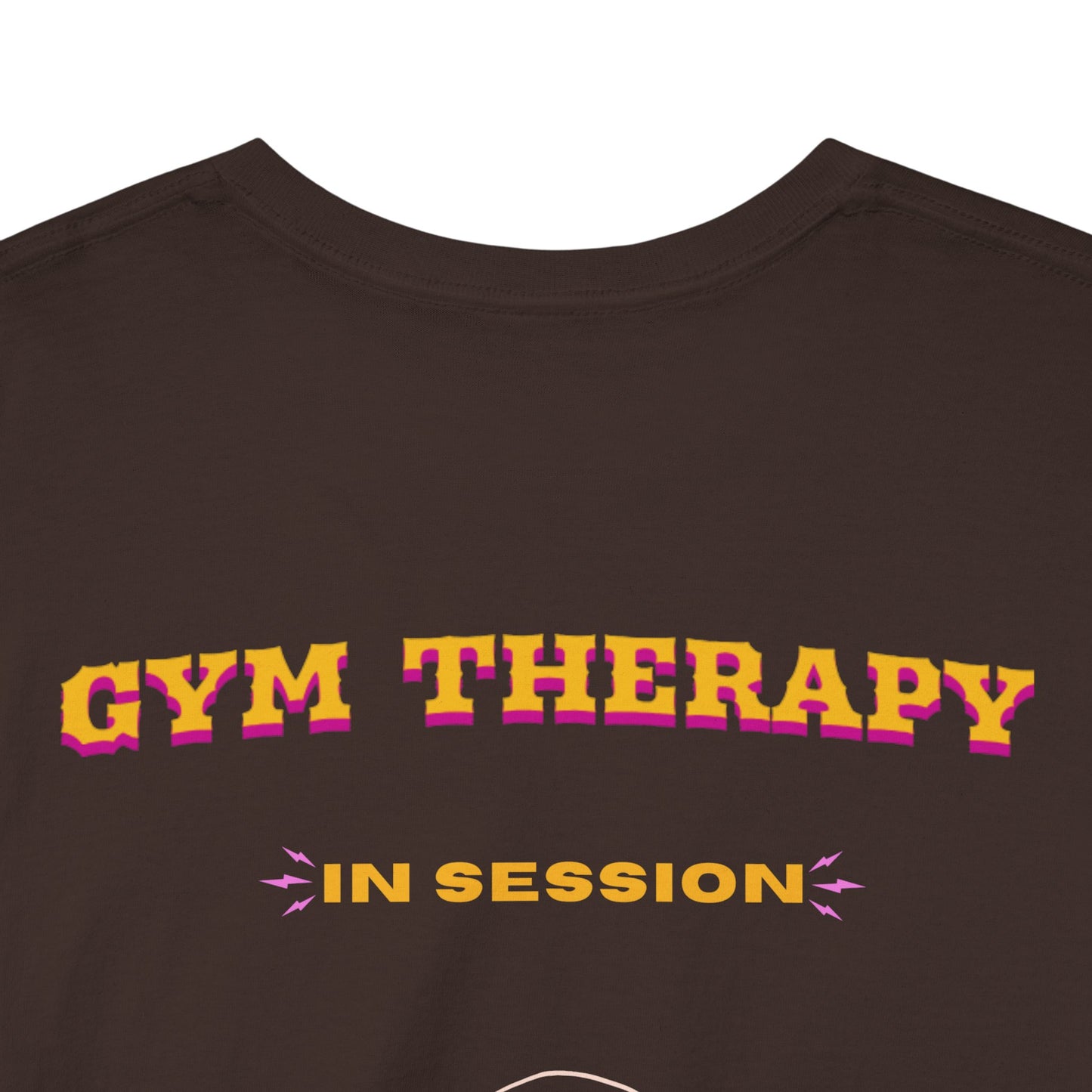 Gym Therapy In Session" Skull Barbell Fitness Tee