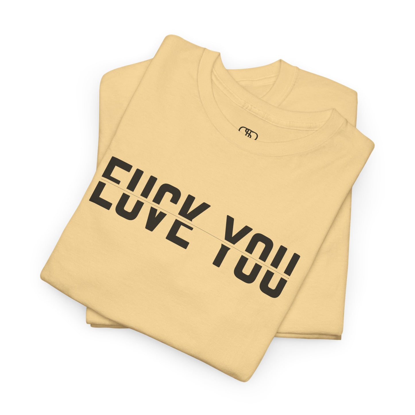Love Hate Relationship T-Shirt | Ambiguous Split-Text Tee For Bold Expressions