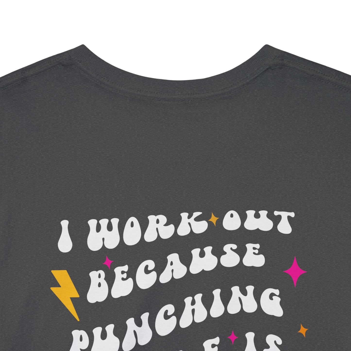 Punching is Frowned Upon Retro Workout Tee