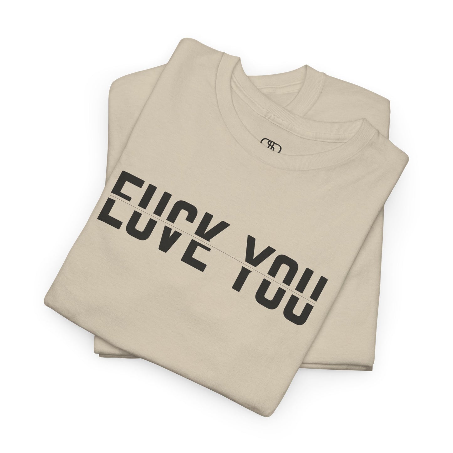 Love Hate Relationship T-Shirt | Ambiguous Split-Text Tee For Bold Expressions