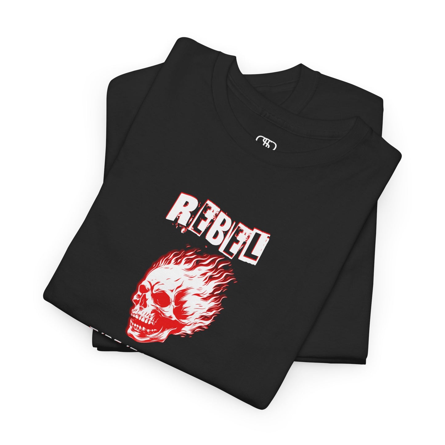 Rebel Flaming Skull T-Shirt | Edgy "Rise If You Dare" Graphic Tee