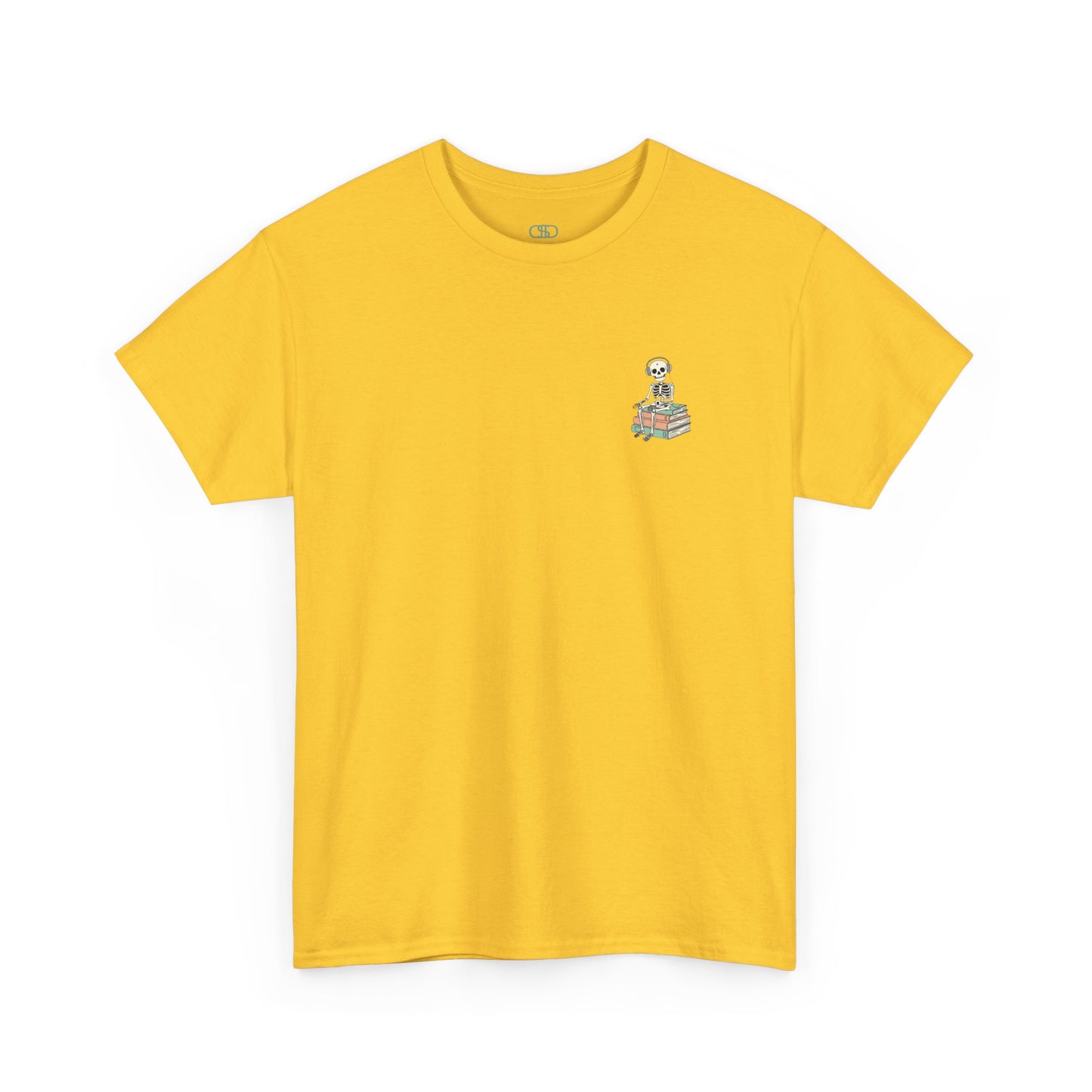 "Mind Your Business" Skeleton Reading Graphic Tee