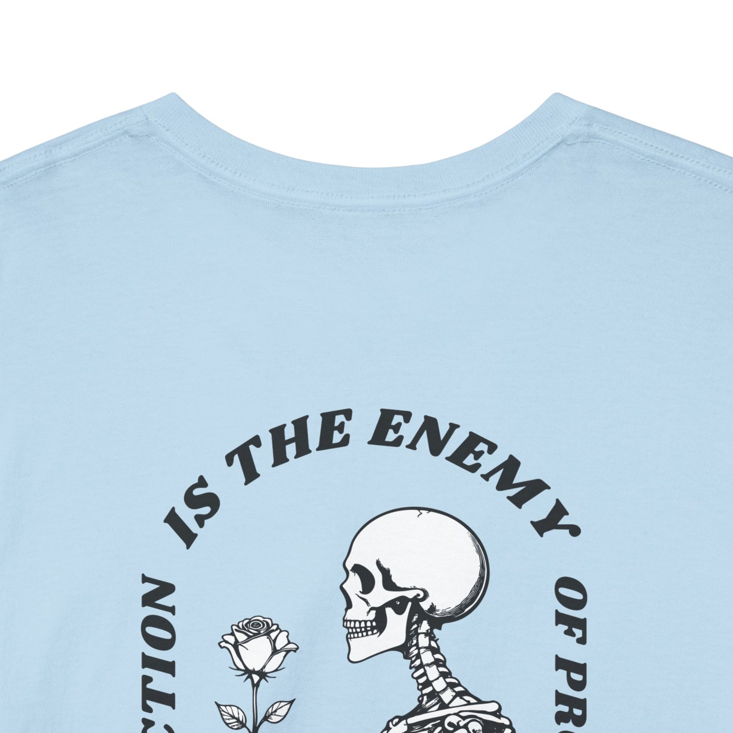 Bloom "Perfection is the Enemy" Skeleton Graphic Tee [Dark Text]