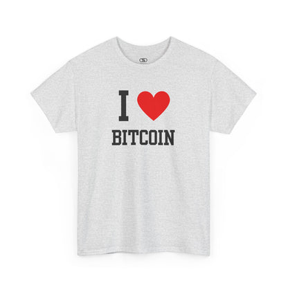 Hold in style. Show your love for crypto with our classic I love Bitcoin t-shirt. A must-have for every BTC investor and blockchain enthusiast.