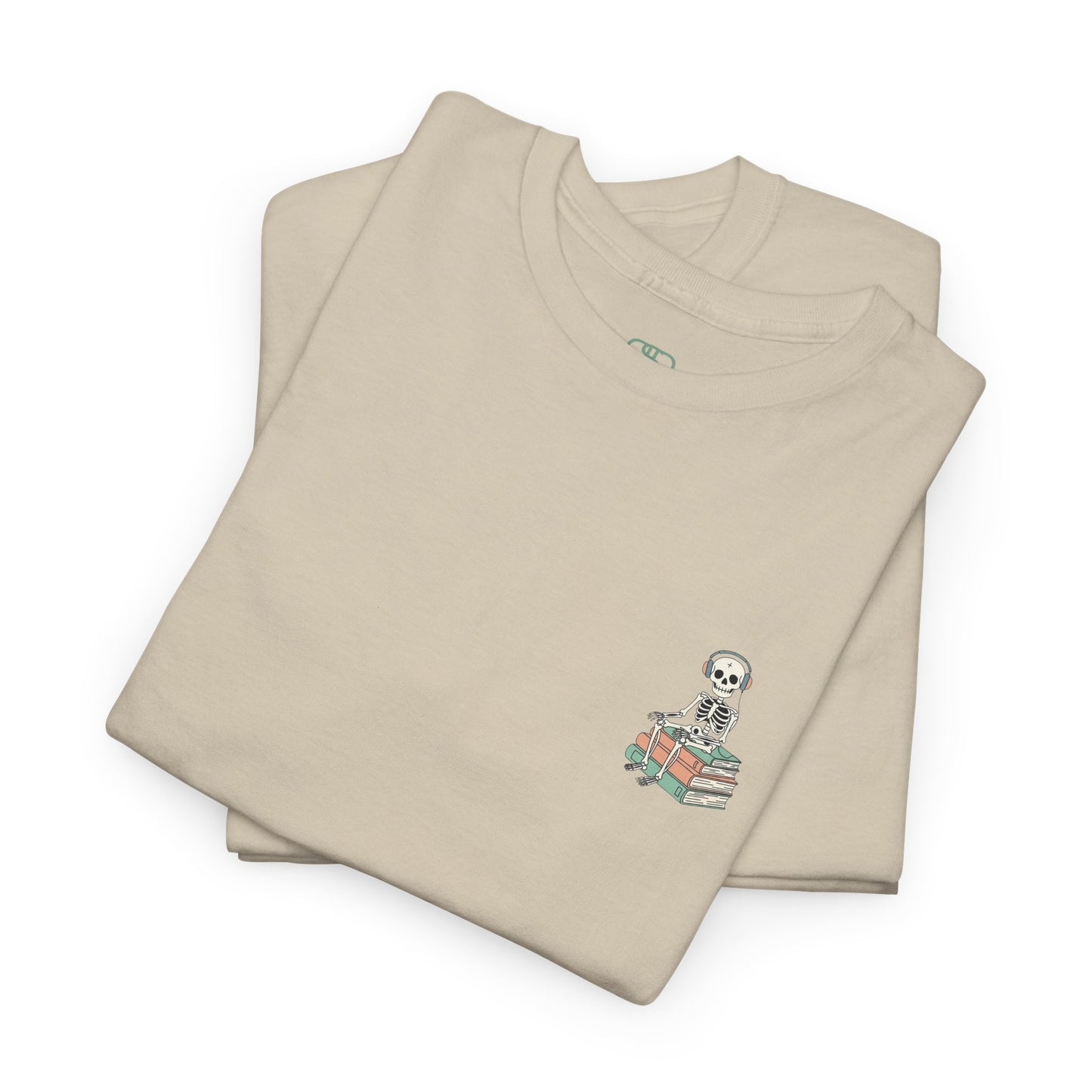 "Mind Your Business" Skeleton Reading Graphic Tee