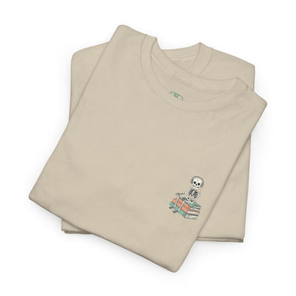 "Mind Your Business" Skeleton Reading Graphic Tee