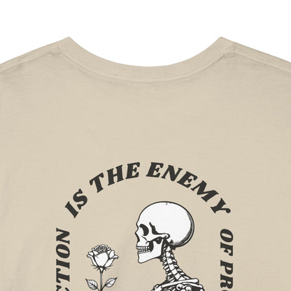 Bloom "Perfection is the Enemy" Skeleton Graphic Tee [Dark Text]