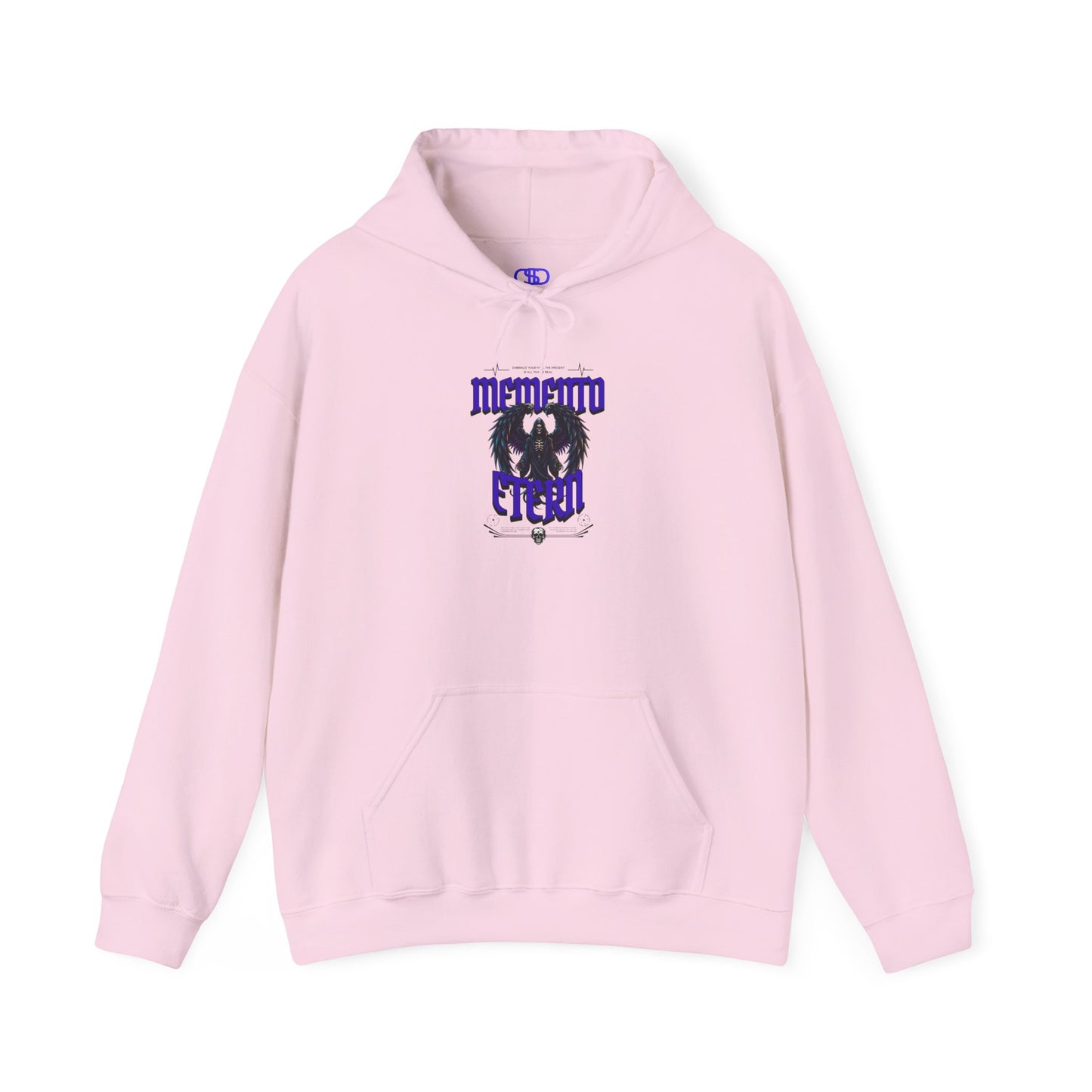 "Memento Etern" Winged Grim Reaper Hoodie - Eternal Skull Angel Gothic Apparel