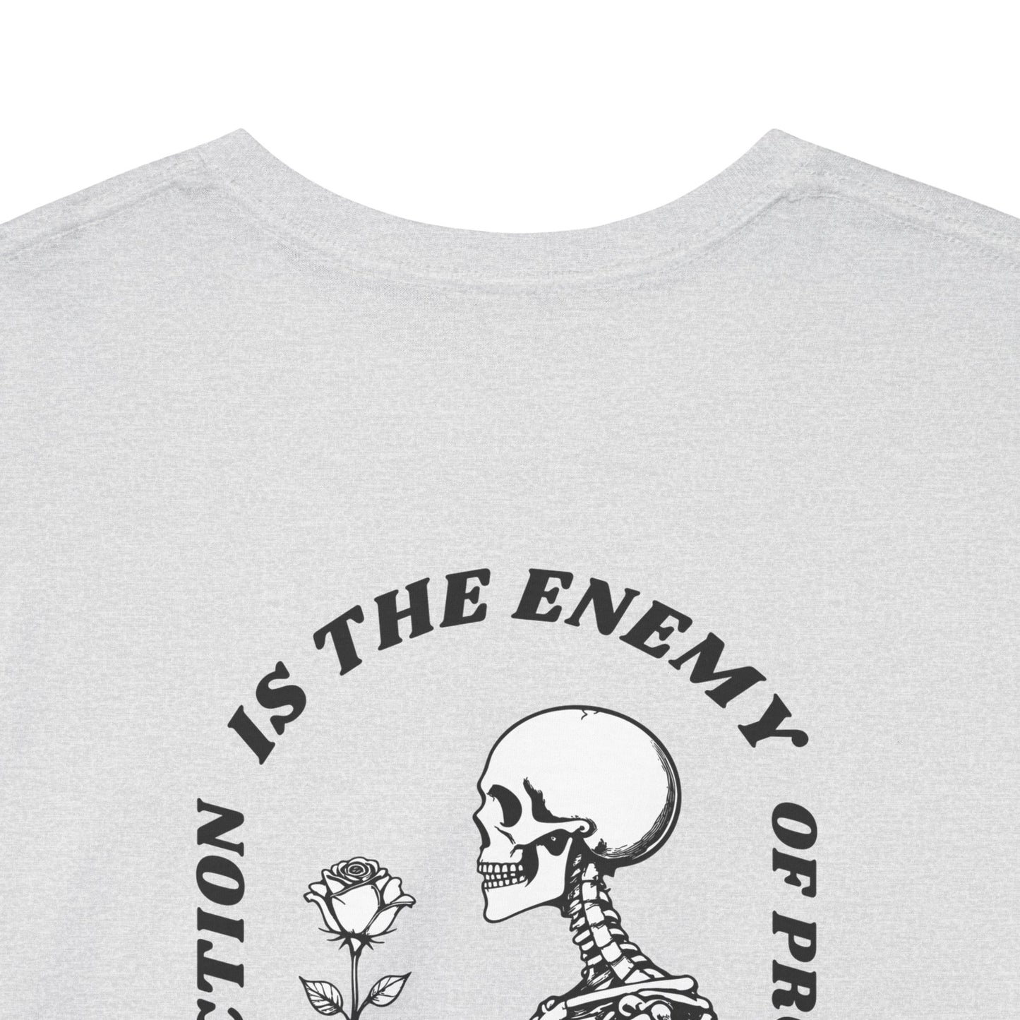 Bloom "Perfection is the Enemy" Skeleton Graphic Tee [Dark Text]