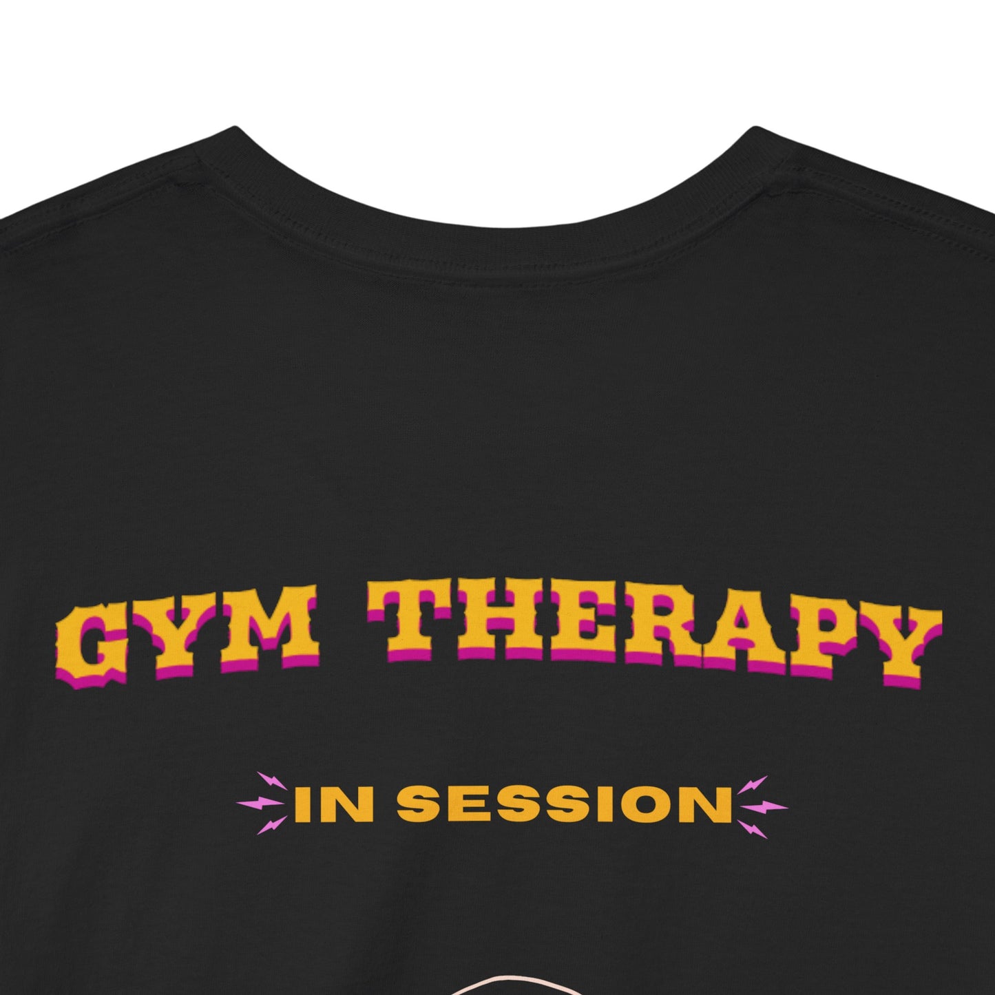 Gym Therapy In Session" Skull Barbell Fitness Tee