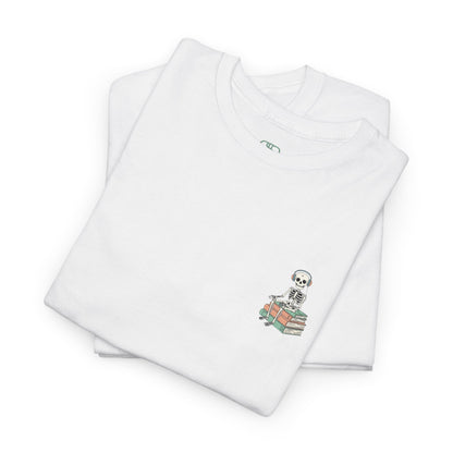 "Mind Your Business" Skeleton Reading Graphic Tee