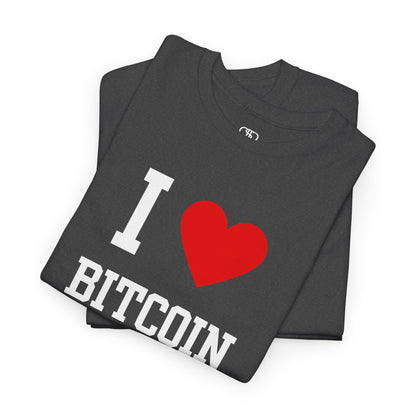 I Love Bitcoin T-Shirt | Classic Crypto & BTC Investor Tee