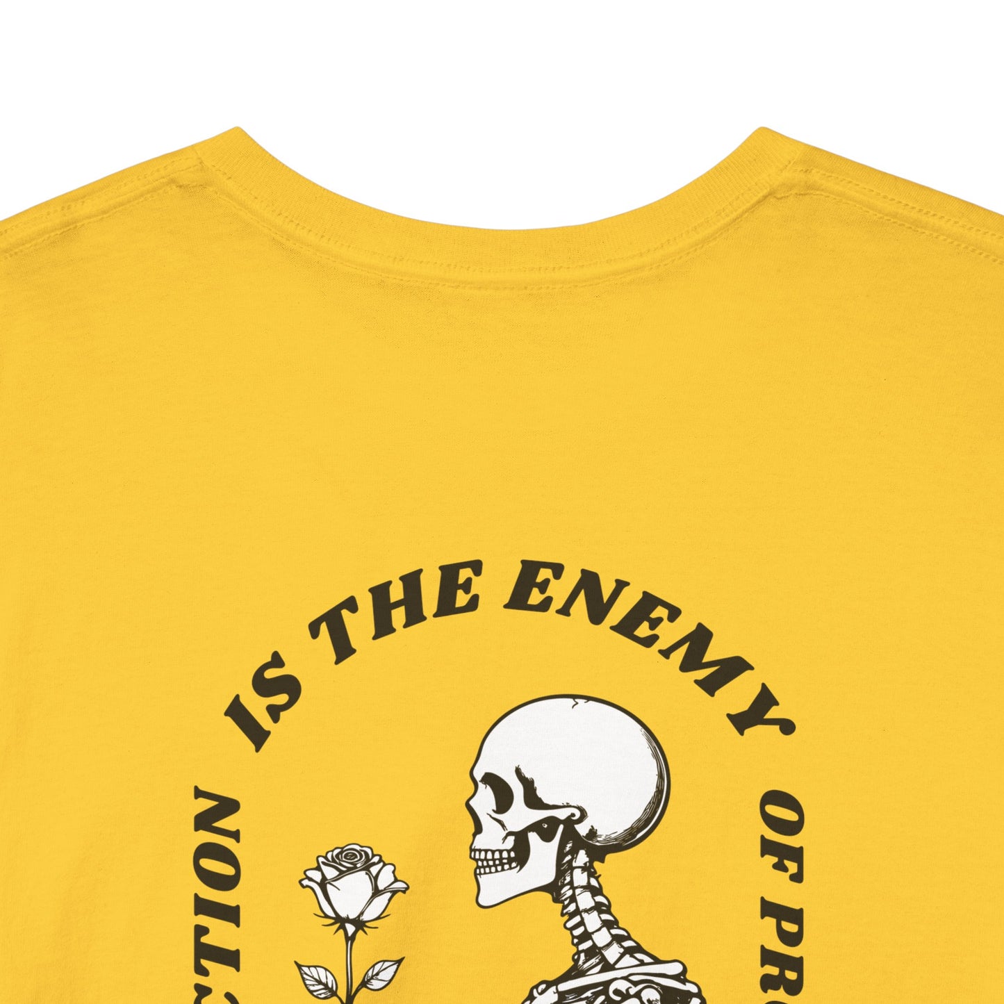 Bloom "Perfection is the Enemy" Skeleton Graphic Tee [Dark Text]