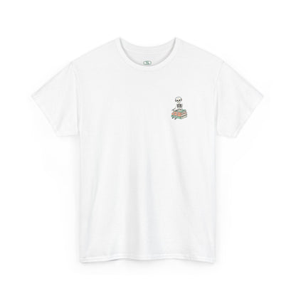 "Mind Your Business" Skeleton Reading Graphic Tee