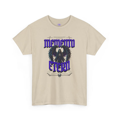 "Memento Etern" Winged Grim Reaper T-Shirt - Eternal Skull Angel Gothic Apparel
