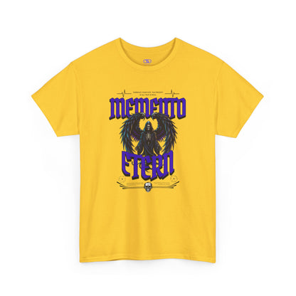 "Memento Etern" Winged Grim Reaper T-Shirt - Eternal Skull Angel Gothic Apparel
