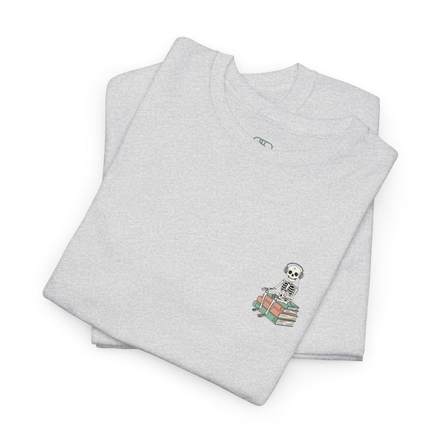 "Mind Your Business" Skeleton Reading Graphic Tee