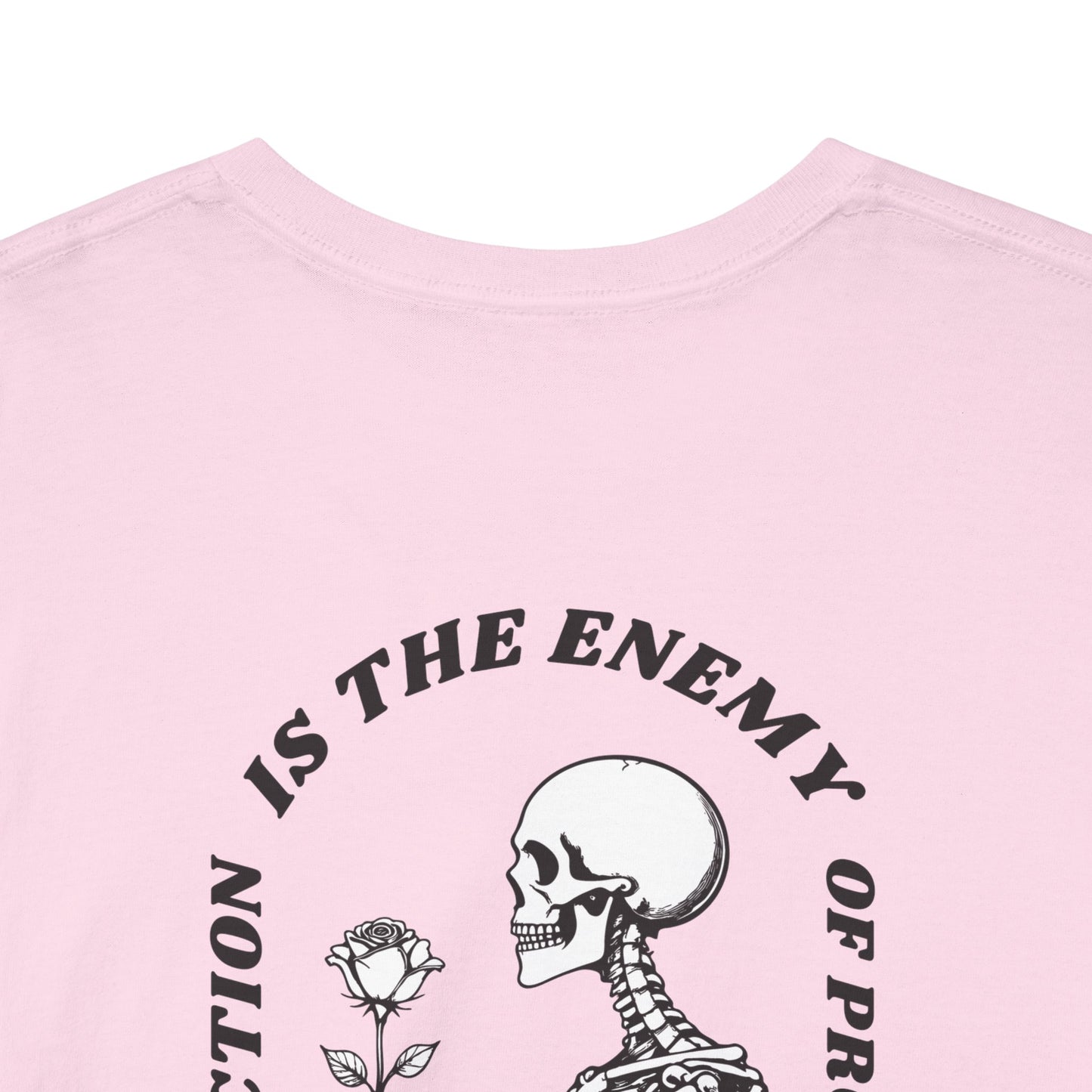 Bloom "Perfection is the Enemy" Skeleton Graphic Tee [Dark Text]