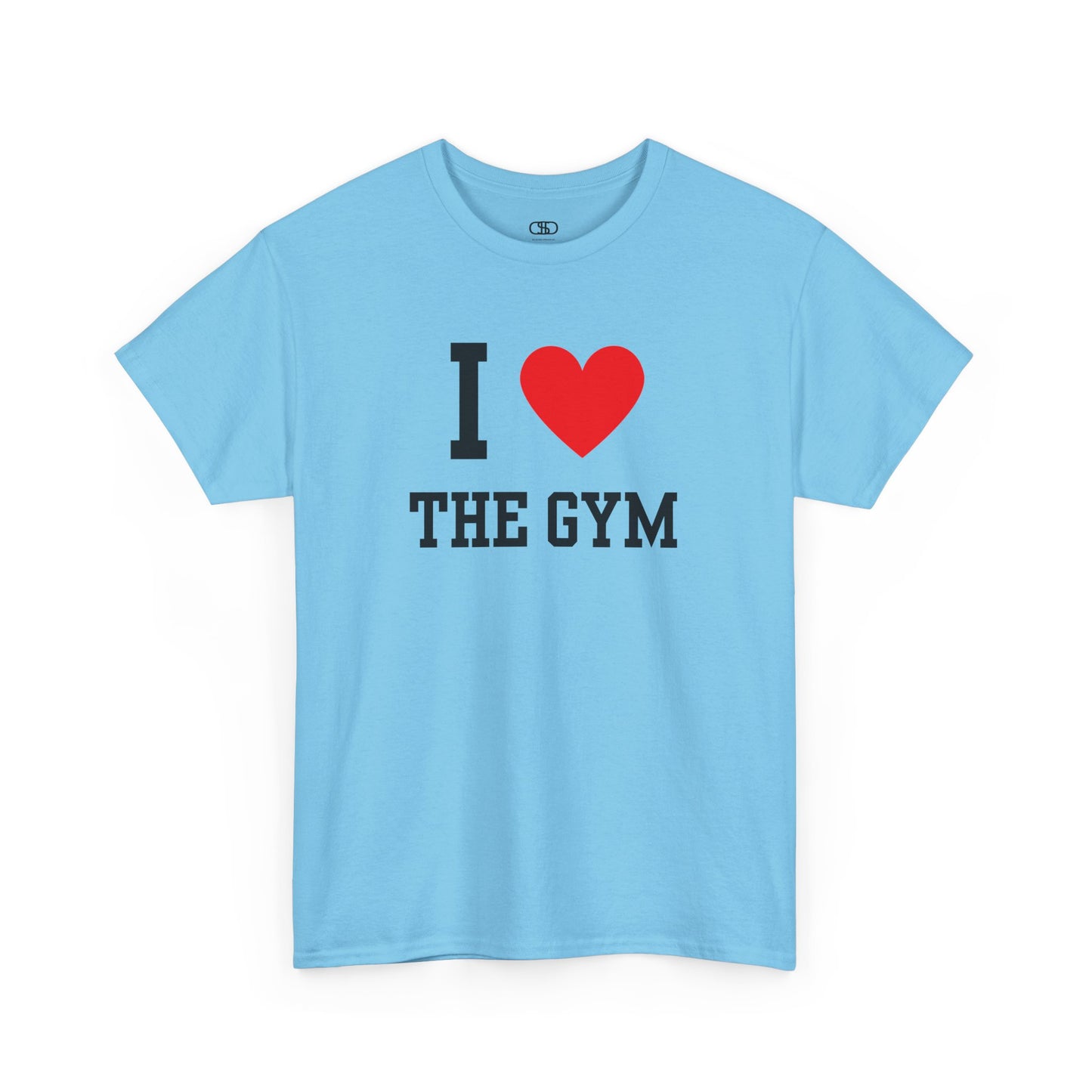 A sarcastic sky blue t-shirt featuring the classic "I Heart" graphic with the text "I," a Love, and the word "Stealing," intended as dark humor.