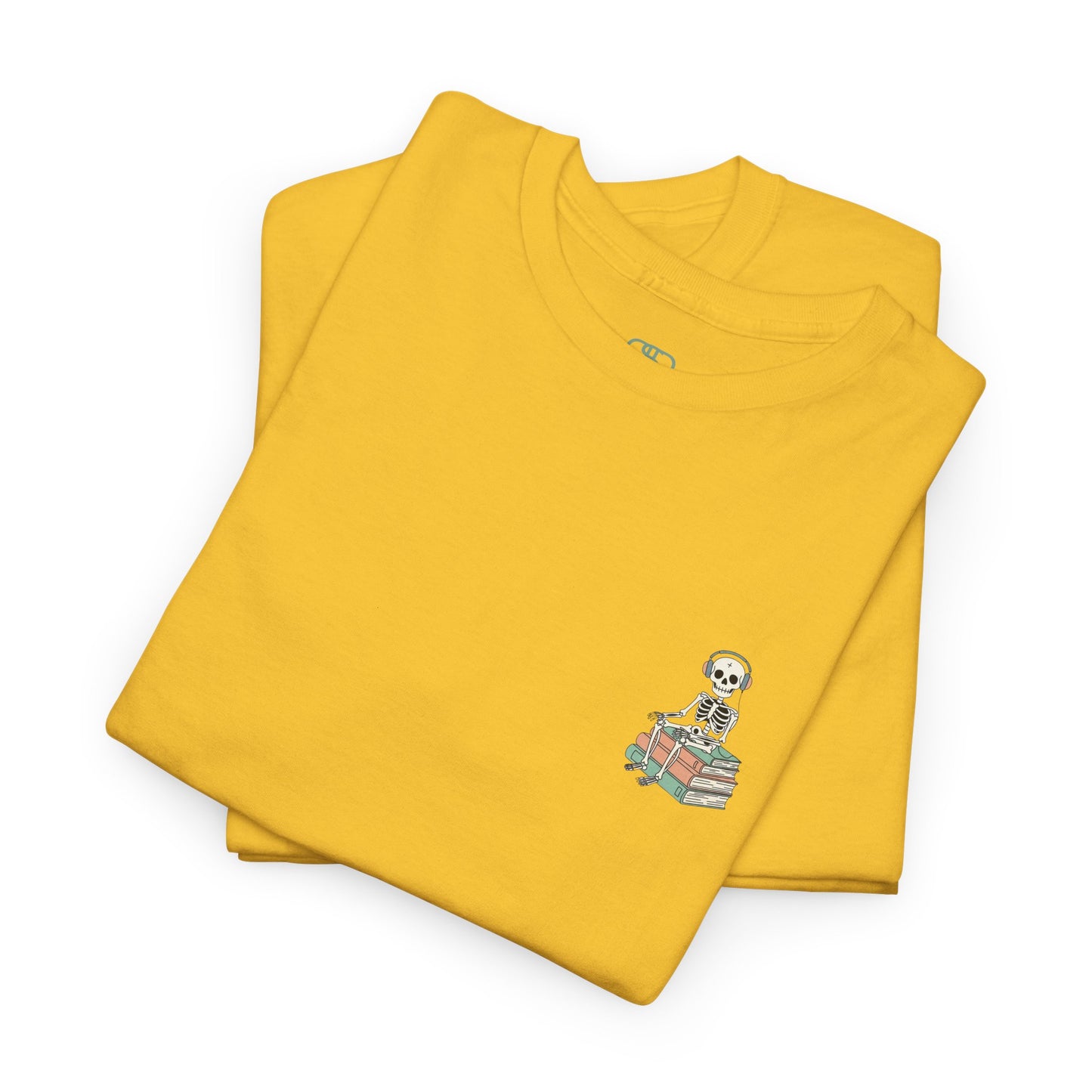 "Mind Your Business" Skeleton Reading Graphic Tee