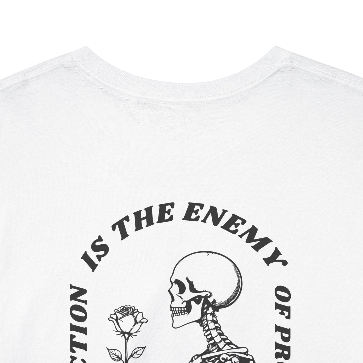 Bloom "Perfection is the Enemy" Skeleton Graphic Tee [Dark Text]