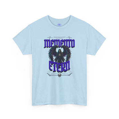 "Memento Etern" Winged Grim Reaper T-Shirt - Eternal Skull Angel Gothic Apparel