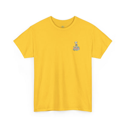 "Mind Your Business" Skeleton Reading Graphic Tee