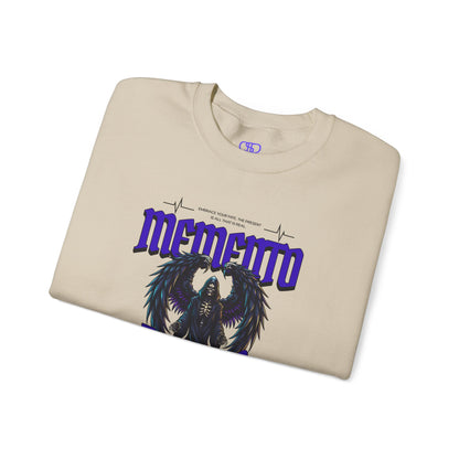 "Memento Etern" Winged Grim Reaper Sweatshirt - Eternal Skull Angel Gothic Apparel