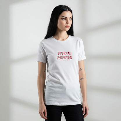 Eternal Protection Shirt – Gothic “Legends Never Die” Skeleton Graphic Tee (MCMLVII Edition)