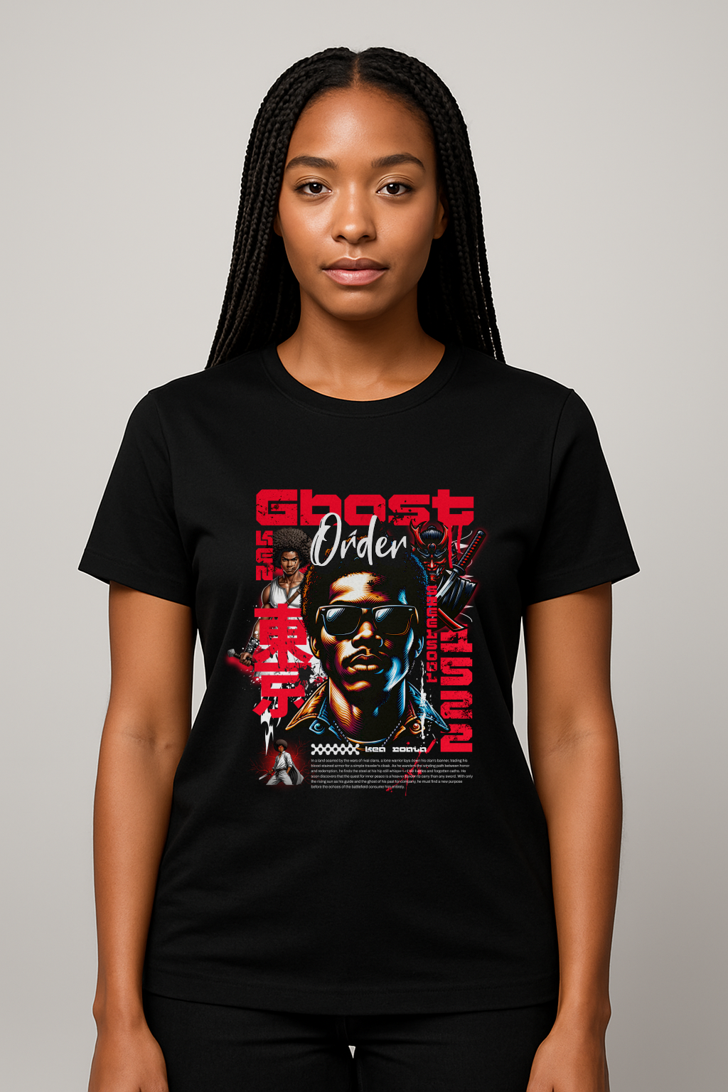 Ghost Order Samurai Tee – Graphic Shirt with Samurai Trilogy Design