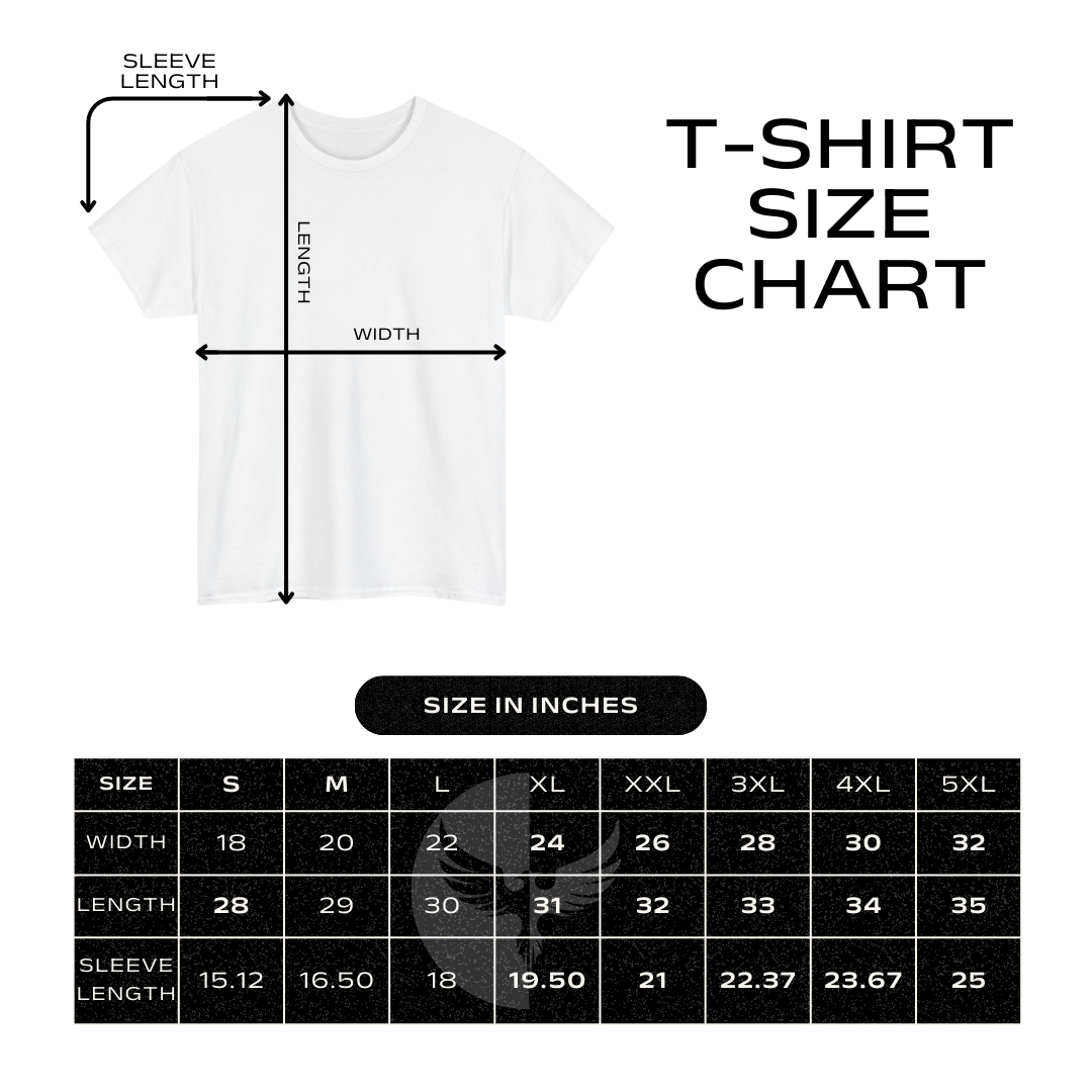 T-shirt Size Chart